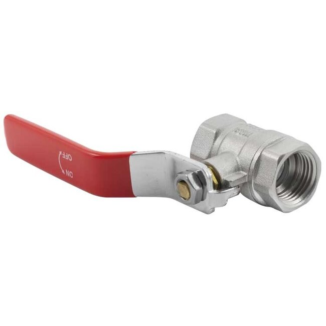Kogelkraan 3/8" IG 25 bar messing