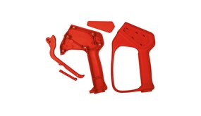 Suttner Kunststofbehuizing pistool HACCP, rood Suttner Kunststofbehuizing pistool HACCP, rood