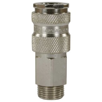 Koppeling 25KB, met terugslagklep, 1/4" IG
