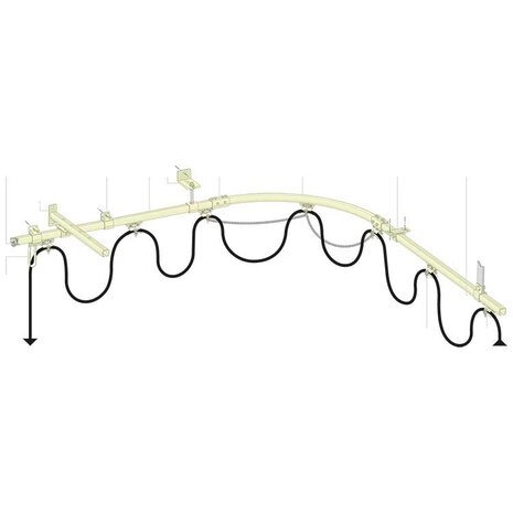 Railprofiel, 30 mm, 6 meter Railprofiel, 30 mm, 6 meter