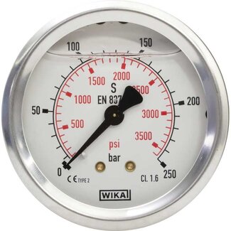 Manometer, 1/4" AG, 0 - 1000 bar, 63 mm