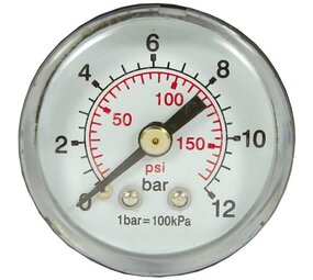 Manometer, 1/8" AG, 0 - 12 bar, 40 mm