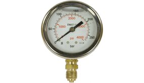 Manometer, 1/4" AG, 0 - 25 bar, 63 mm Manometer, 1/4" AG, 0 - 25 bar, 63 mm