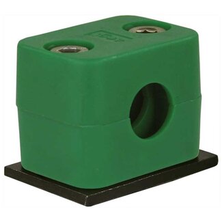 Pijpklem 16 mm met lasplaat
