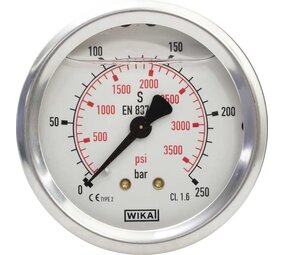 Manometer WIKA, 1/4" AG, 0 - 250 bar, 50 mm