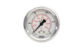 Manometer WIKA, 1/4" AG, 0 - 250 bar, 63 mm Manometer WIKA, 1/4" AG, 0 - 250 bar, 63 mm