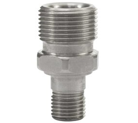 Tegennippel, M22 AG - 1/4" AG, 400 bar