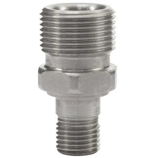 Tegennippel, M22 AG - 1/4" AG, 400 bar
