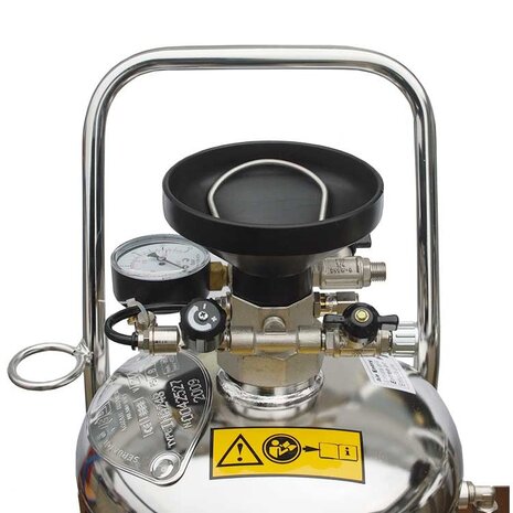 Schuimer, RVS, 100 liter Schuimer, RVS, 100 liter