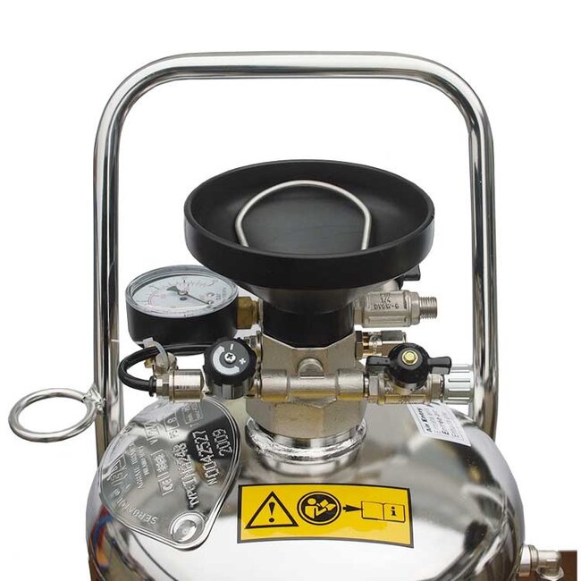 Schuimer, RVS, 100 liter