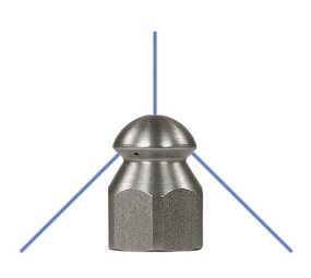 Rioolsproeier ST-49, 1/4" IG, 1x0.85 - 3x0.85, 060 Rioolsproeier ST-49, 1/4" IG, 1x0.85 - 3x0.85, 060