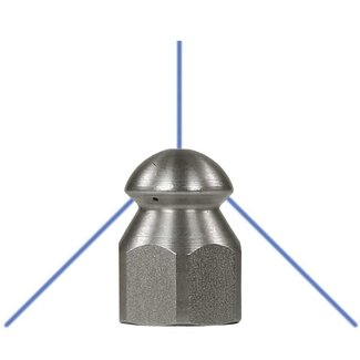Rioolsproeier ST-49, 1/4" IG, 1x0.85 - 3x0.85, 060