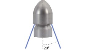 Rioolsproeier Granat ST-49, 3/8" IG, 080, 20° Rioolsproeier Granat ST-49, 3/8" IG, 080, 20°