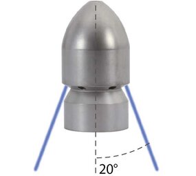 Rioolsproeier Granat ST-49, 3/8" IG, 080, 20°