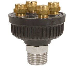 Schuimkop met 4 sproeiers, 1/2" AG