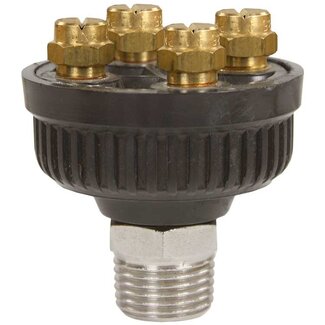 Schuimkop met 4 sproeiers, 1/2" AG