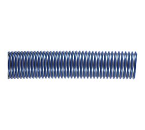 Slang, 38 mm, per meter, zilver/blauw Slang, 38 mm, per meter, zilver/blauw