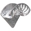 Slang wandhouder, aluminium S