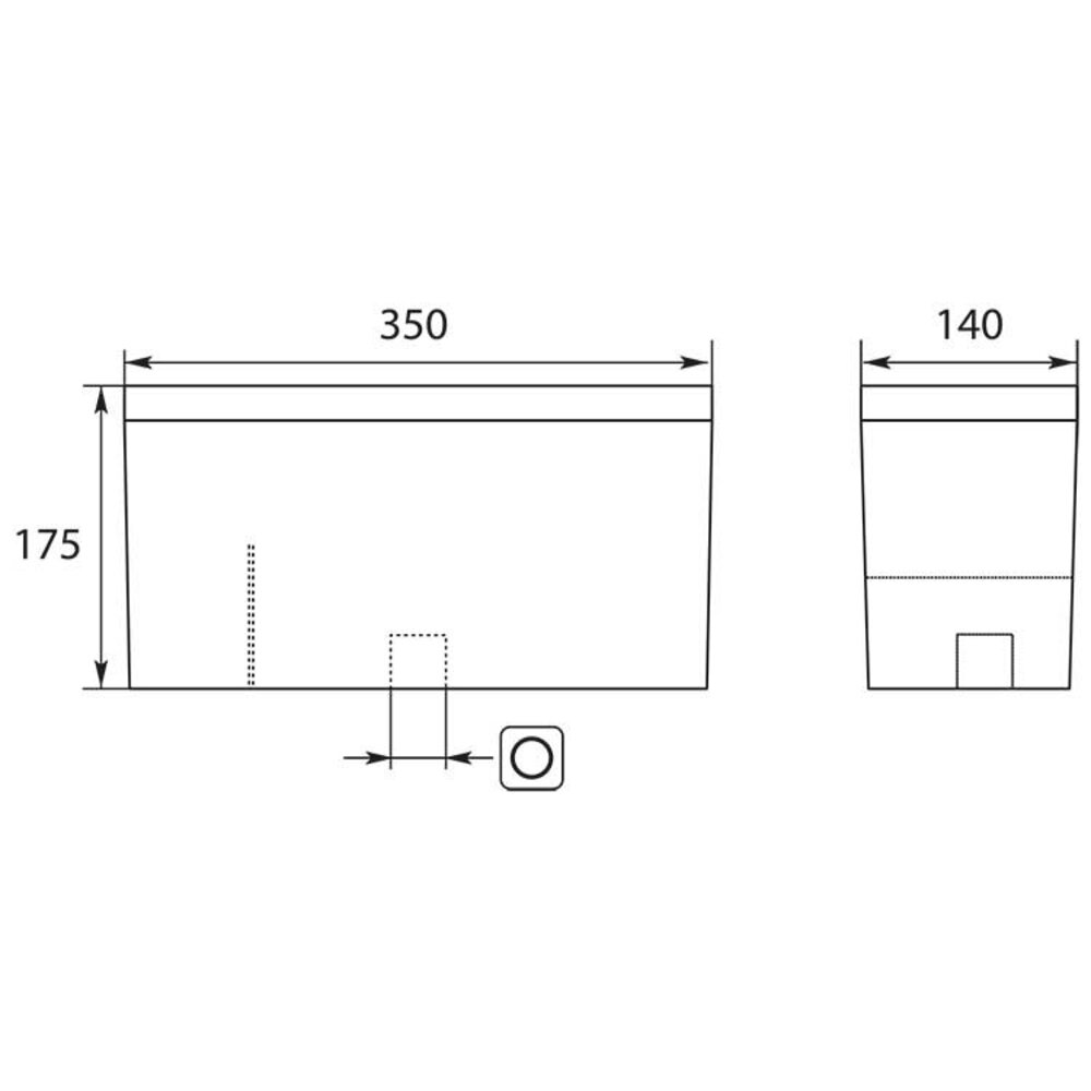 Vlotterbak 7 liter Vlotterbak 7 liter