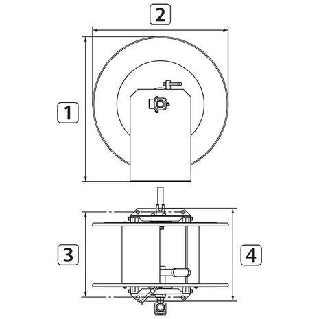 Schlauchtrommel STKI60 60 M. 3/4" IG Schlauchtrommel STKI60 60 M. 3/4" IG