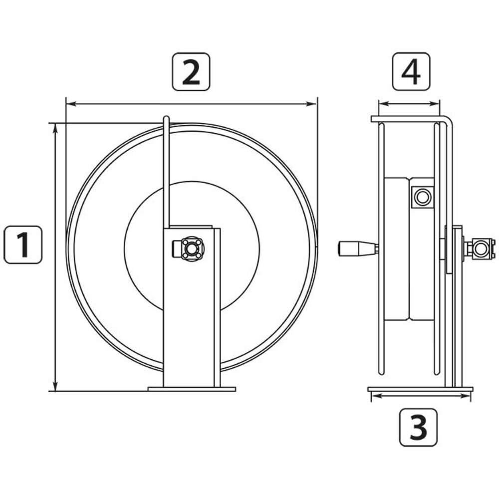 Slanghaspel PU-gecoat 30m Slanghaspel PU-gecoat 30m