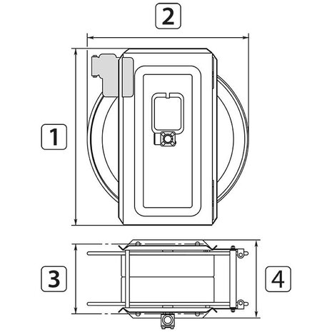Slanghaspel ST-14 3/8" IG PU Slanghaspel ST-14 3/8" IG PU