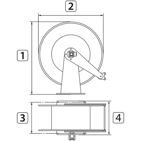 HP HOSE REEL AUTOMATIC 21 M. M22M-11MM