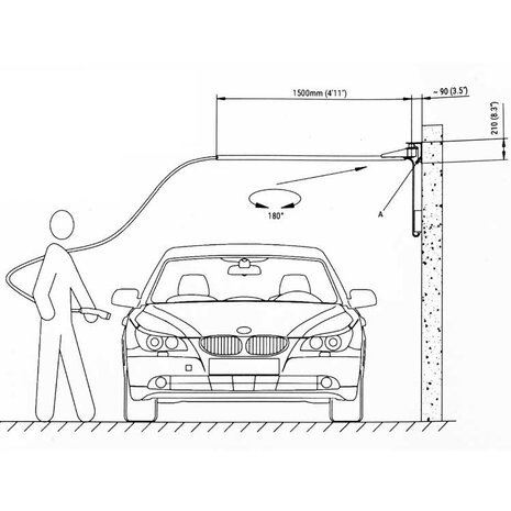 Mosmatic Laadarm EV1500mm Mosmatic Laadarm EV1500mm