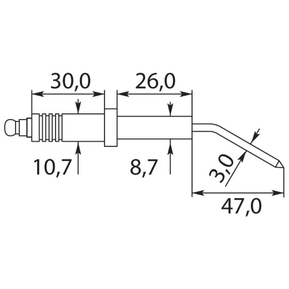 Ontstekingspen 8,9x10,8x125 "MAER"