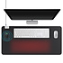 DCU CityLine Topdesign Verwarmde infrarood bureaulegger (90 x 42 cm) voorzien van draadloos QI laadstation