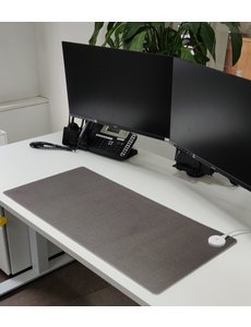 DCU Verwarmde infrarood bureaulegger (80 x 40 cm) - Grijs