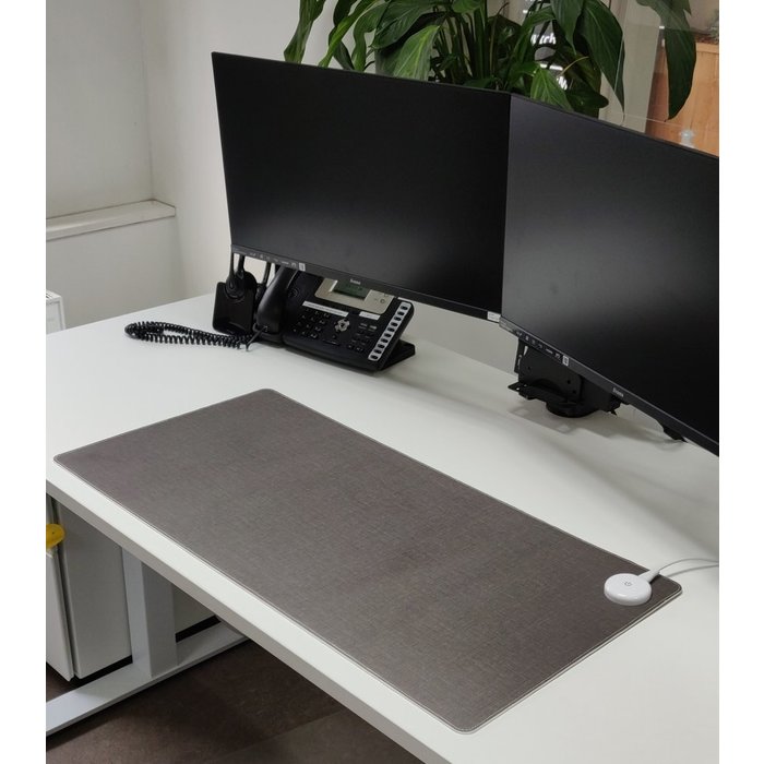 DCU Verwarmde infrarood bureaulegger (80 x 40 cm) - Grijs