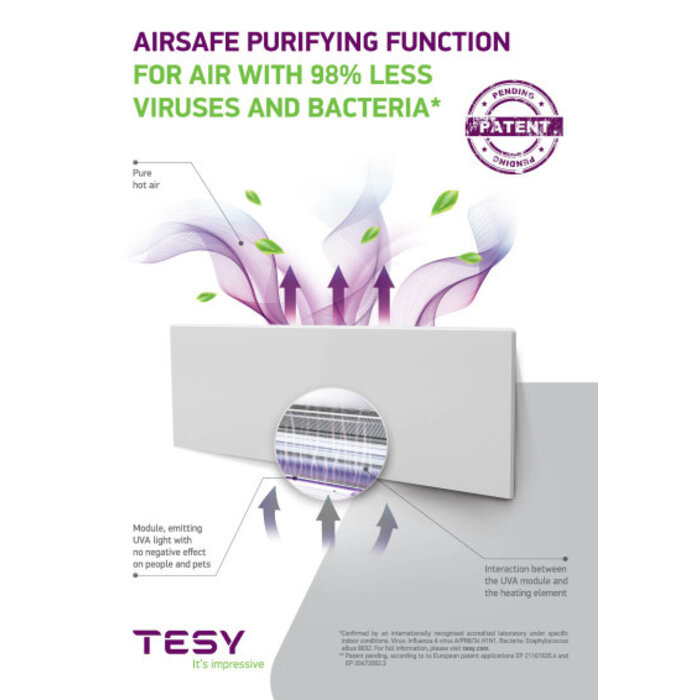 Tesy FinEco Cloud Met AirSafe 600 watt(23m³)