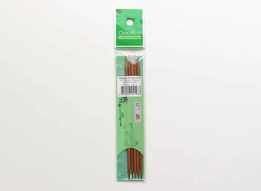 Chiaogoo, aiguilles bambou 2 pointes patina