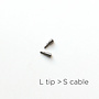Adapter L tip to to S cable