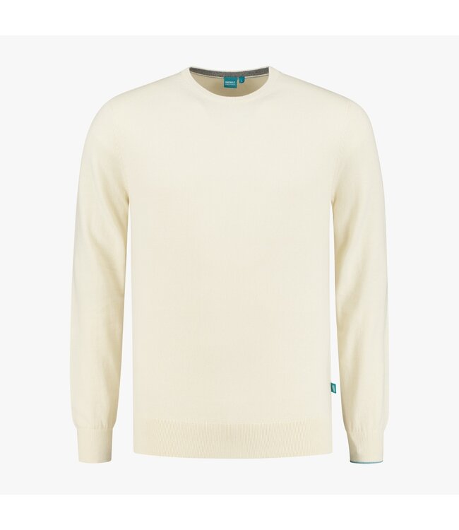 District Indigo District Indigo Pullover Crewneck Offwhite