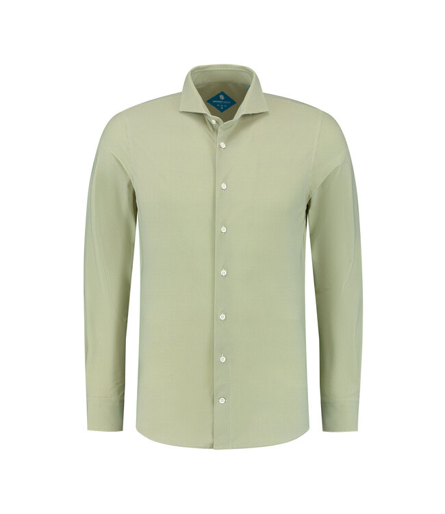 District Indigo District Indigo Overhemd Performance Print Green