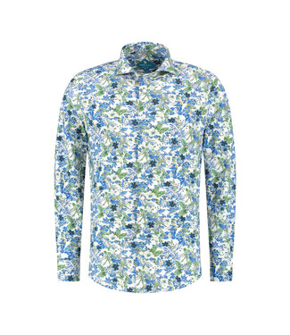 District Indigo District Indigo Shirt Performance Print Flower