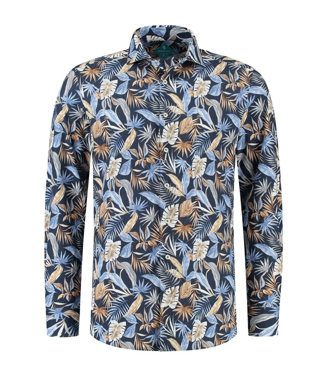 District Indigo Performance Overhemd Navy