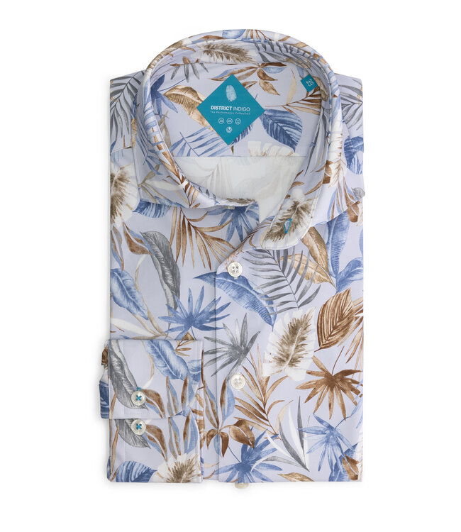 District Indigo Performance Overhemd Blue