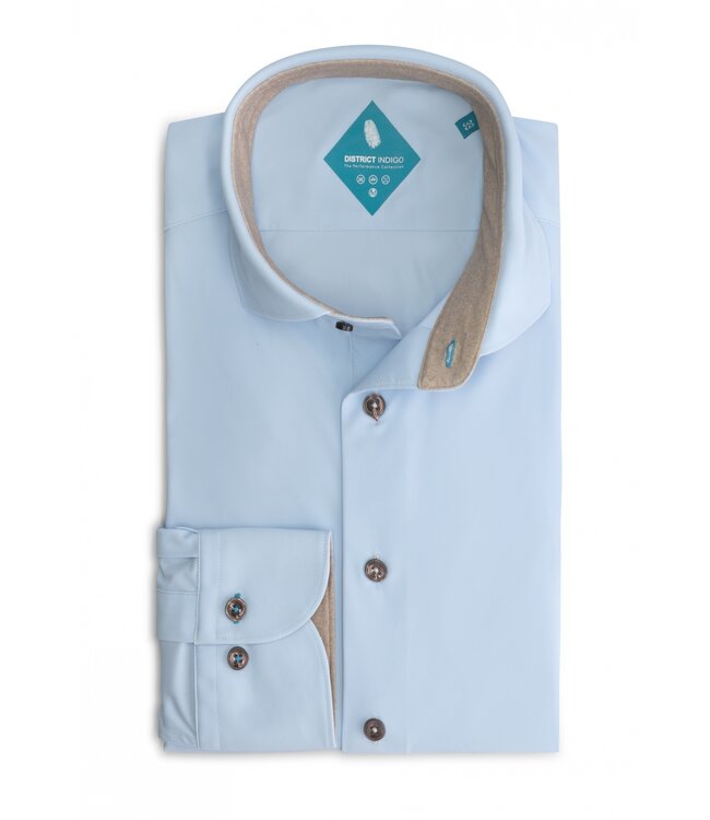 District Indigo Performance Shirt Light blue