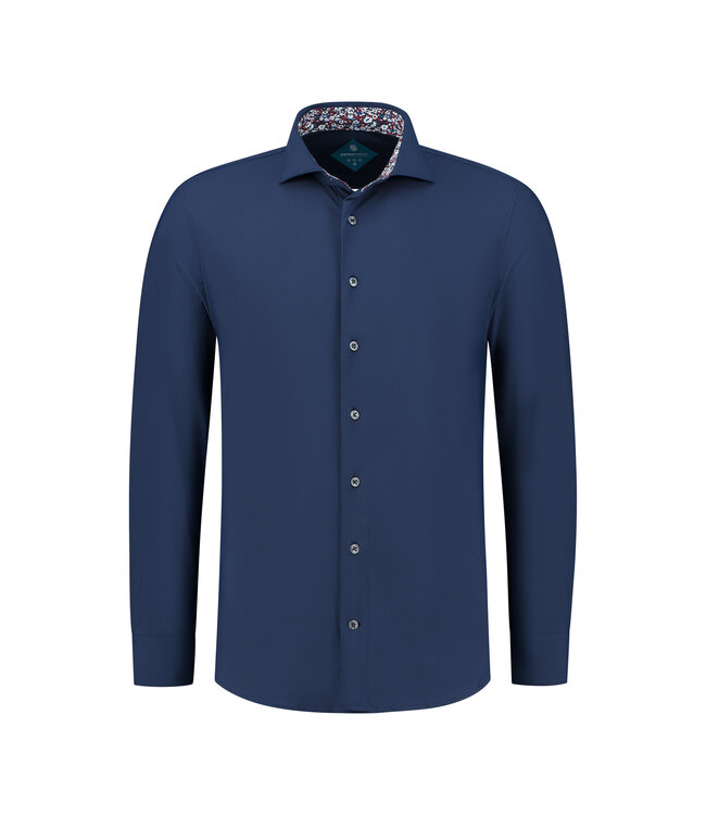 District Indigo Overhemd Performance Navy
