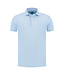 District Indigo Pique Performance Shirt Polo SS Licht Blauw