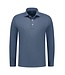District Indigo District Indigo Pique Performance Polo LS Steel Blue