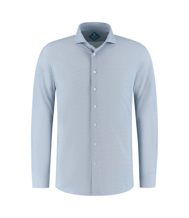 District Indigo District Indigo Pique Performance Shirt Licht Blauw (7.51.025.707 - 018)