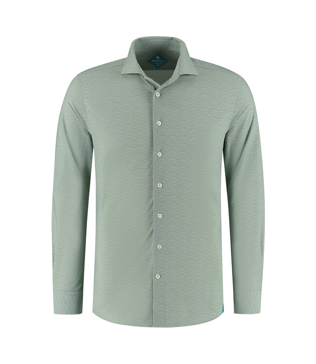 District Indigo District Indigo Pique Performance Shirt Groen (7.51.025.707 - 074)