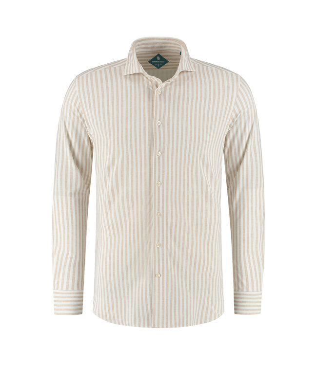 District Indigo District Indigo Pique Performance Shirt Beige (7.51.025.716 - 348)
