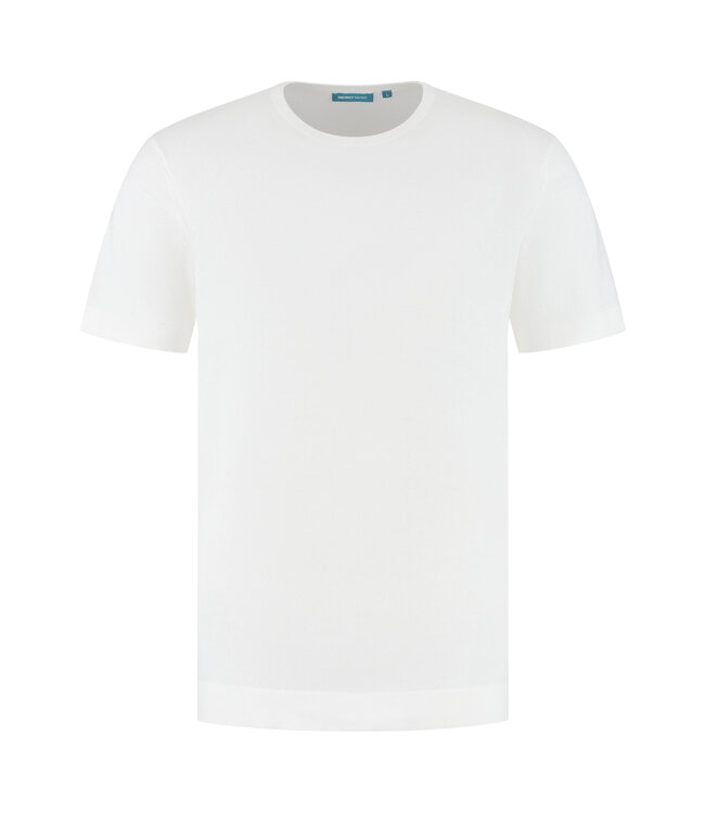 District Indigo District Indigo T-shirt Crewneck Off White