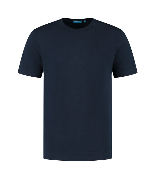 District Indigo T-shirt Crewneck 100% Cotton Navy