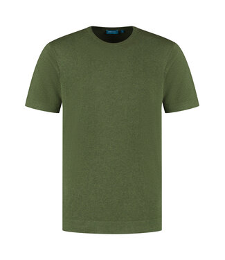 District Indigo T-shirt Crewneck Dark Green